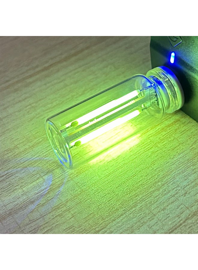 Loquat Night Light Touch Bedside Car Atmosphere Light Ceramic LED Glass Bottle Romantic Mini-Colour:Green (Touch Dual Filament) - Image 1