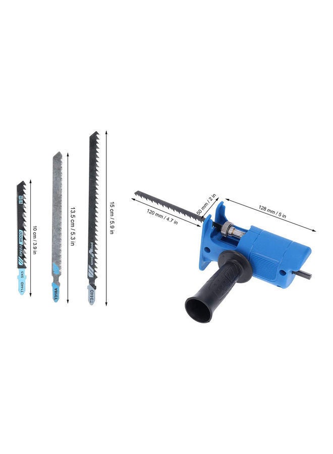 NIBEMINENT Reciprocating Saw Adapter Set Blue/Silver/Black 5x2inch  - Image 5