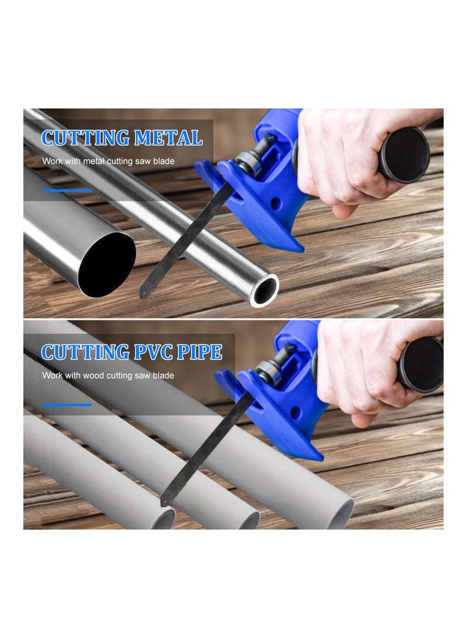 NIBEMINENT Reciprocating Saw Adapter Set Blue/Silver/Black 5x2inch  - Image 3