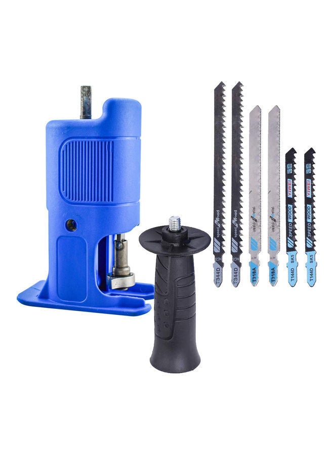 NIBEMINENT Reciprocating Saw Adapter Set Blue/Silver/Black 5x2inch  - Image 1