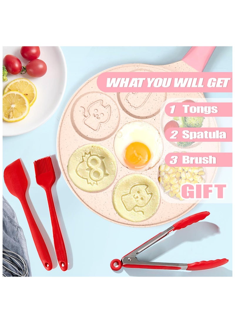 XiuWoo - Animal Pancake Molds for Kids Mini Pancakes Maker Machine Mini Pancake Pan Egg Pan Non-stick Waffle Maker Set - Image 1