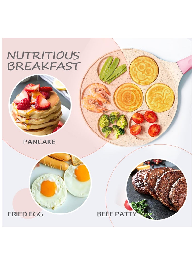 XiuWoo - Animal Pancake Molds for Kids Mini Pancakes Maker Machine Mini Pancake Pan Egg Pan Non-stick Waffle Maker Set - Image 1
