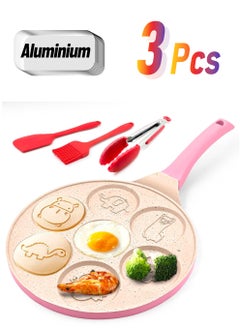 Animal Pancake Molds for Kids Mini Pancakes Maker Machine Mini Pancake Pan Egg Pan Non-stick Waffle Maker Set