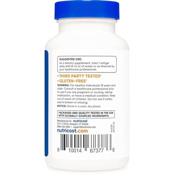 Nutricost Lycopene (20mg) 120 Softgels - Gluten Free, Non-GMO - Image 4