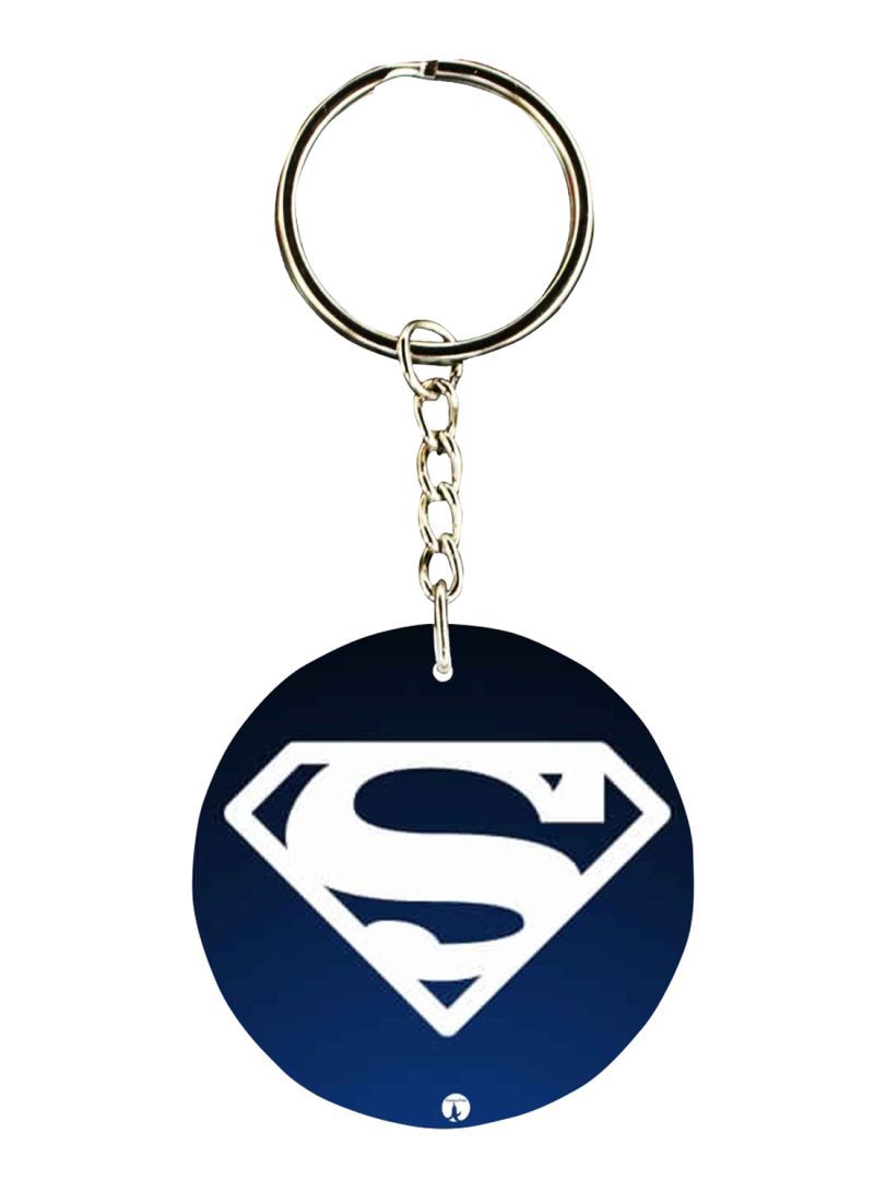 Superman Symbol Printed Keychain