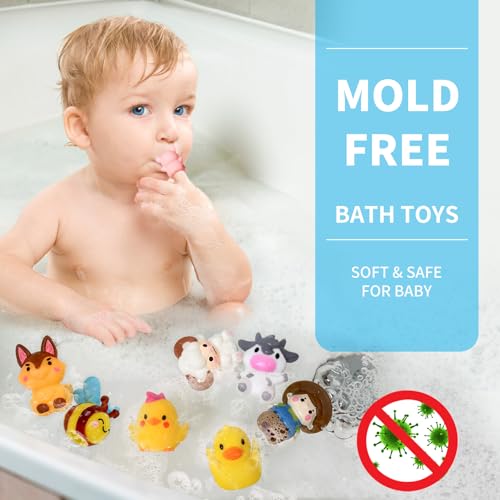 Oriate Animal Farm Finger Puppets, Bath Toys for Kids with Storage Bags, Toddler Toys for Story Time Stuffer with Puppet Theater, Educational Travel Kit Party Favors 12m+ 10Pcs - Image 5