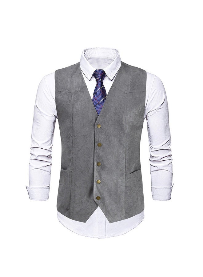 Shougu New Fashionable Casual Men's Suit Vest - Image 1
