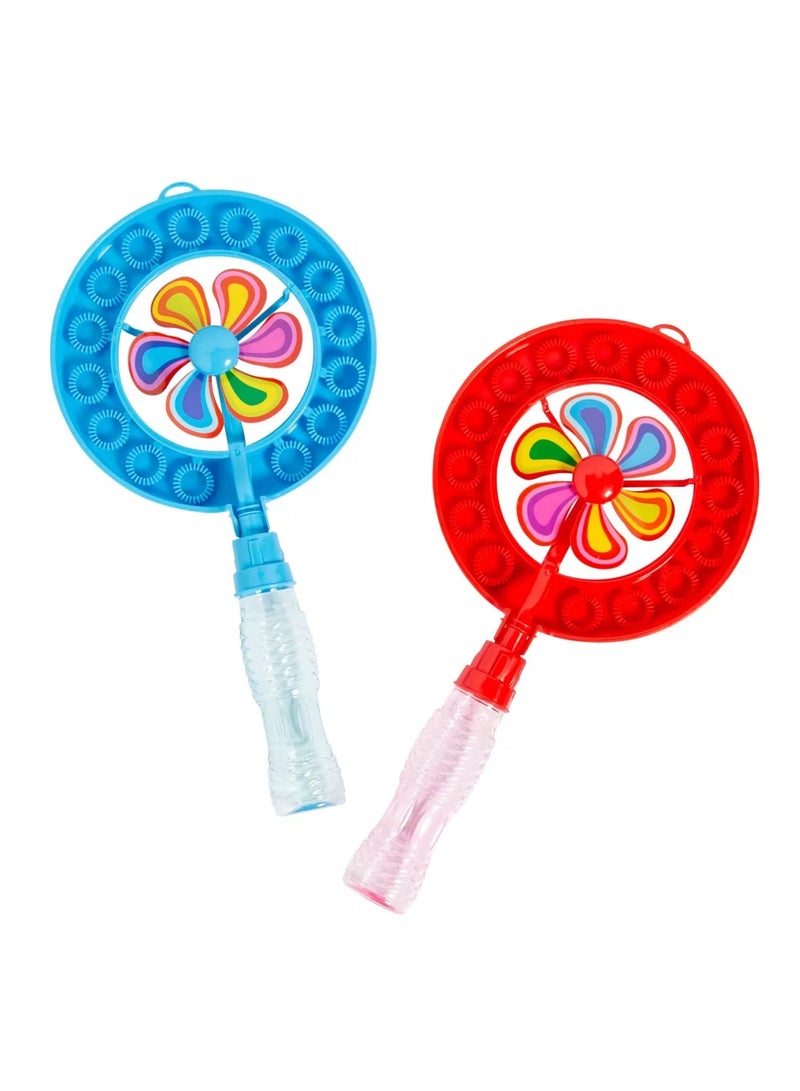 SUPREME Bubble Windmill Toy with 80ml Bubble Solution, 01 Pcs Assorted Colors - Image 3