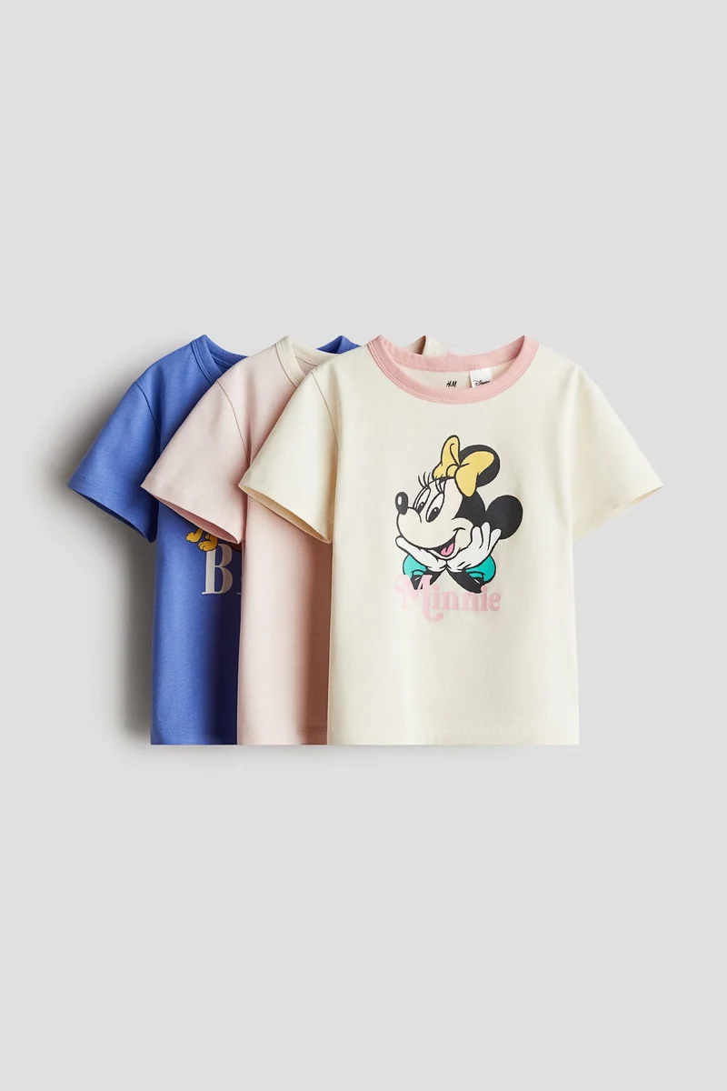 اتش اند ام 3-pack printed jersey tops