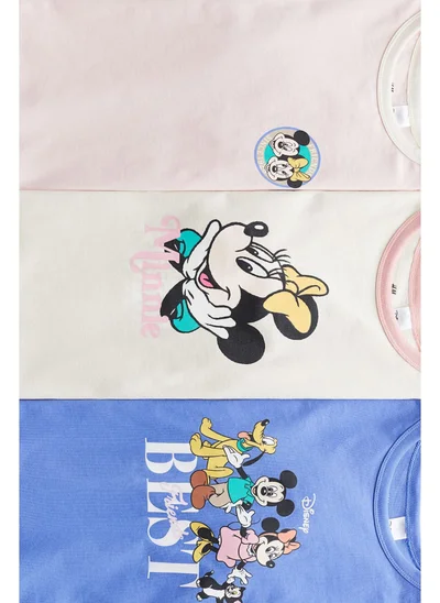 H&M 3-pack printed jersey tops