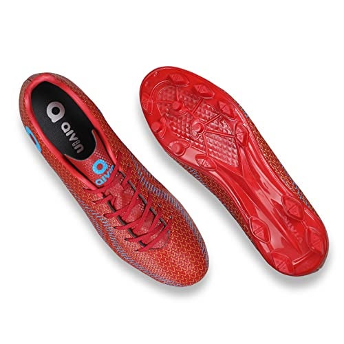 Aivin Rattle Snake Football Stud | Lightweight Comfort & Maximum Grip | Best for Competitive Soccer Players | Sports Cleats | Football Footwear (Red, UK Footwear Size System, Adult, Men, Numeric, Medium, 11) - Image 5