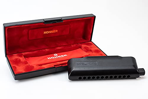 Hohner 7545G CX12 Chromatic Harmonica - Key of G, Black - Image 3