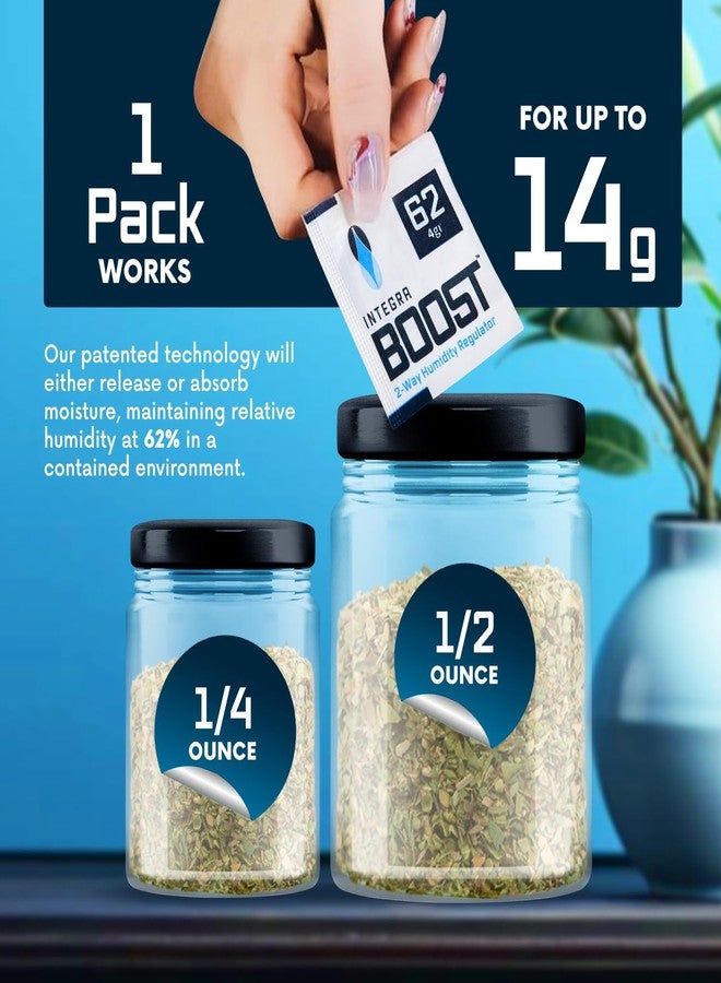 Integra Boost 2-Way Humidity Control Pack - Preserve Flavor & Control Humidity at 62% RH - Moisture Absorber for Herbs, Spices & More - 4 Gram (Pack of 50) - Image 3