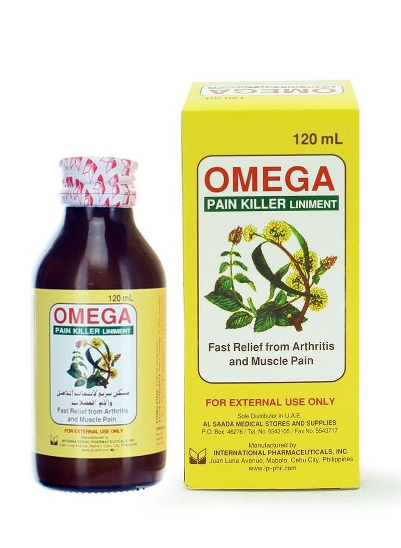 Omega Pain relieving ointment for fast pain relief 120ml