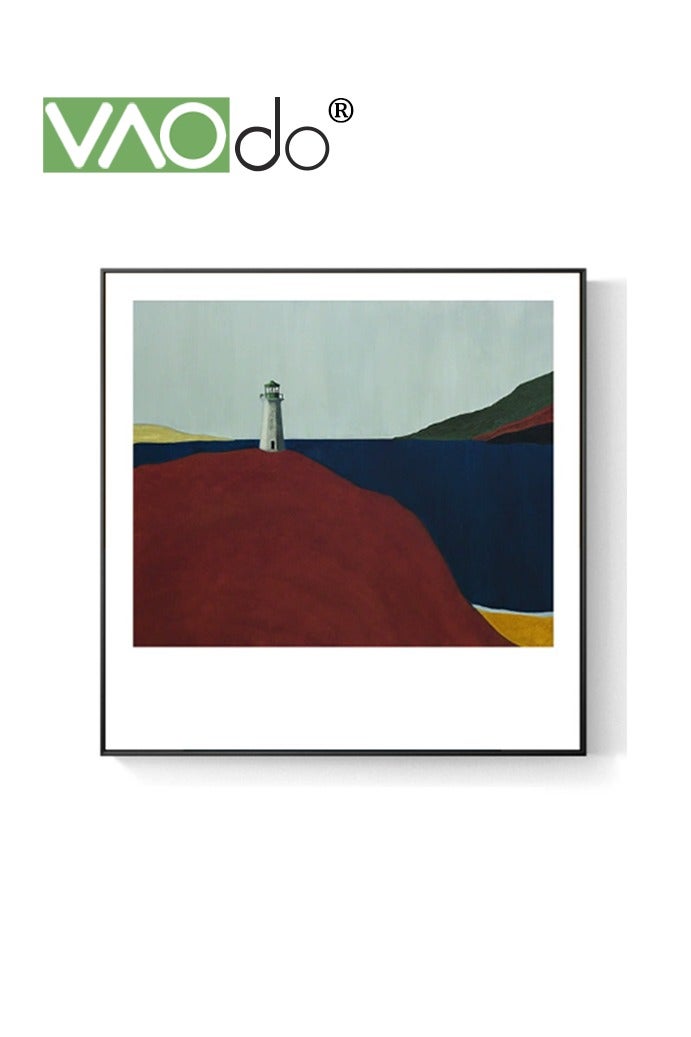 VAOdo Aluminum Alloy Frame Wall Art Stretched, Nordic Decorative Painting, Premium Maximalist Home Decoration, Wall Art Painting, Modern Style Canvas Wall Painting for Living Room Bedroom Office 40*40CM - Image 2