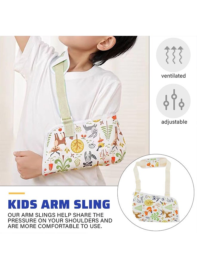1 Pack Small Kids Breathable Arm Sling, Arm Support & Wrist Stabilizer Forearm Sling with Adjustable Strap & Shoulder Pad, Children Shoulder Immobilizer for Broken Arm, Wrist & Elbow - Image 4