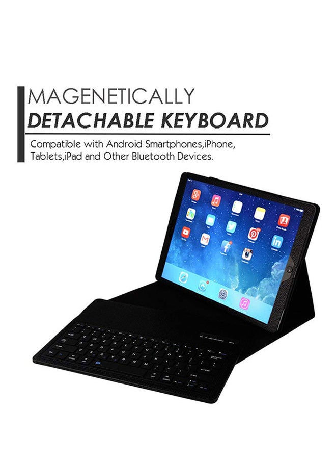 NIBEMINENT Wireless Bluetooth Keyboard Protective Case For Apple iPad 9.7 Inch Black  - Image 2