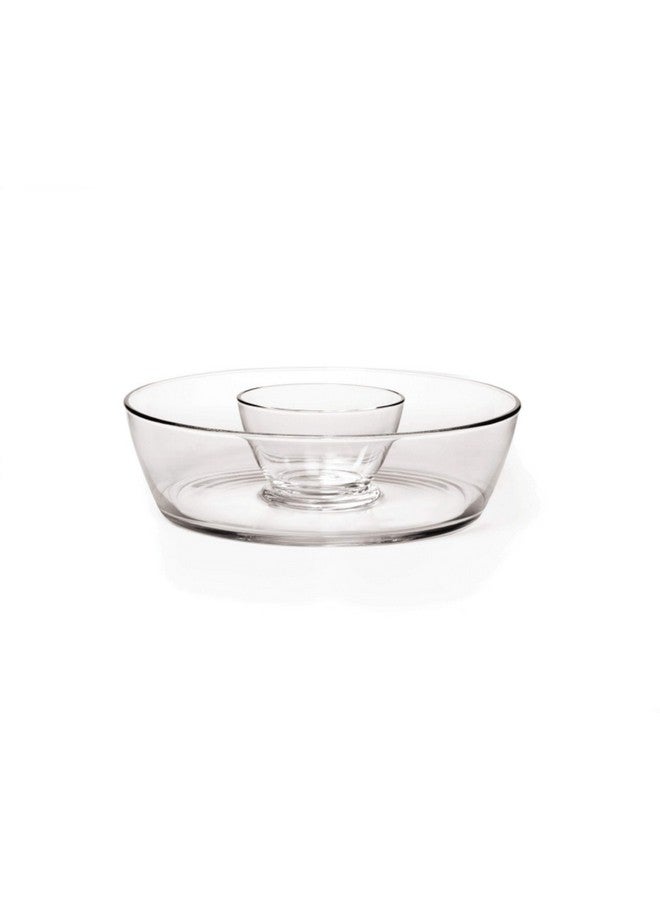 Mikasa Mikasa Napoli Chip and Dip Set, 11-Inch, 2-Piece, Clear  - Image 1