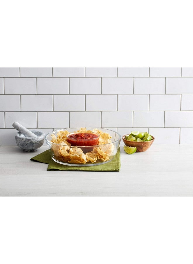 Mikasa Mikasa Napoli Chip and Dip Set, 11-Inch, 2-Piece, Clear  - Image 4
