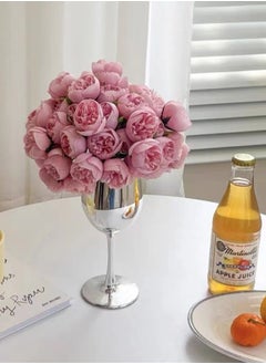 Kutis 1-Bundle Artificial Little Rose Bouquet/Simulation Rose Bouquet Suitable for Home Living Room Bedroom Dining Room Party Decoration 30 cm  - Image 1