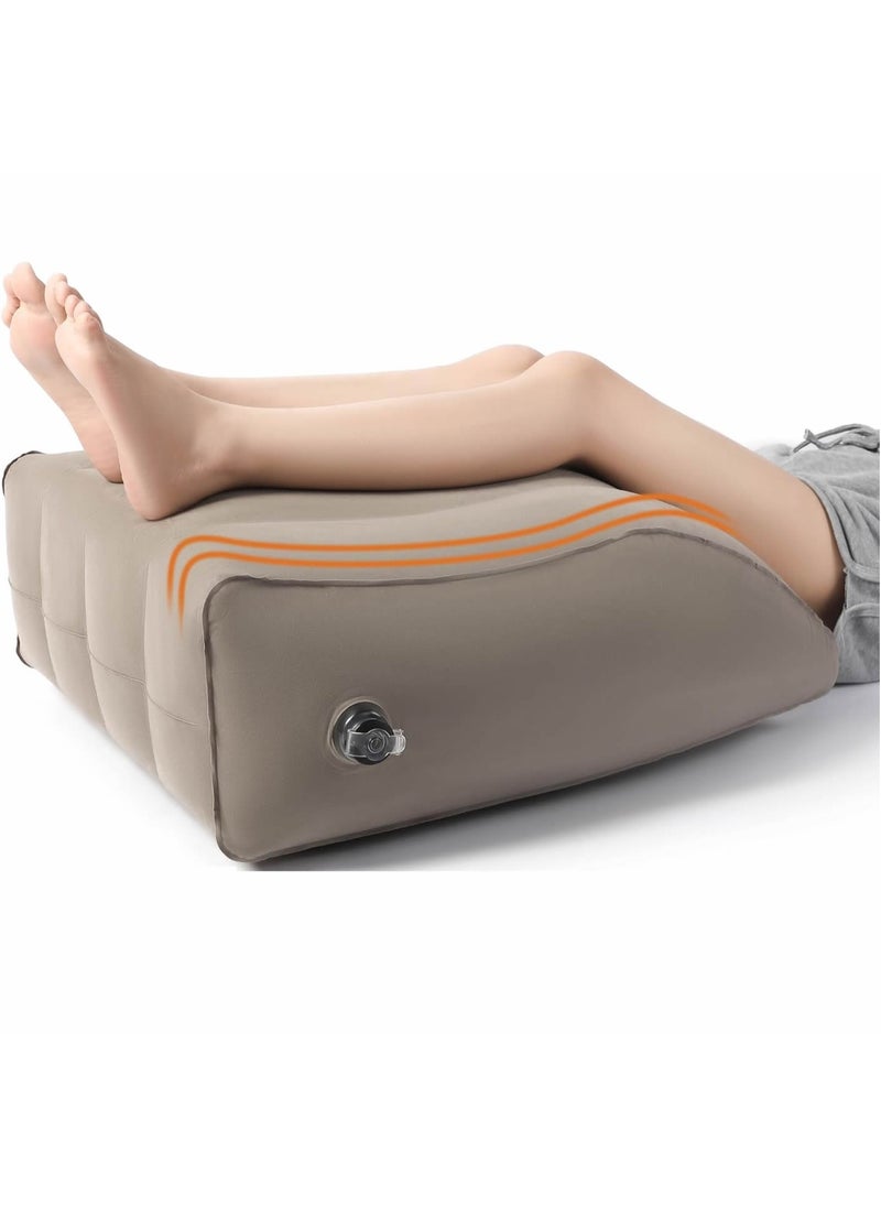 Generic - Inflatable Leg Elevation Pillow, Wedge Pillow for Sleeping, Portable Leg Wedge Pillow with Storage Bag, Leg Support Pillow for Sleeping, Pregnant, Surgery and Injury Recovery - Image 1