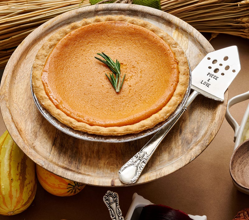 Mud Pie Circa Pumpkin Pie Dish Set, White, 5.5" x 10.5" dia - Image 5