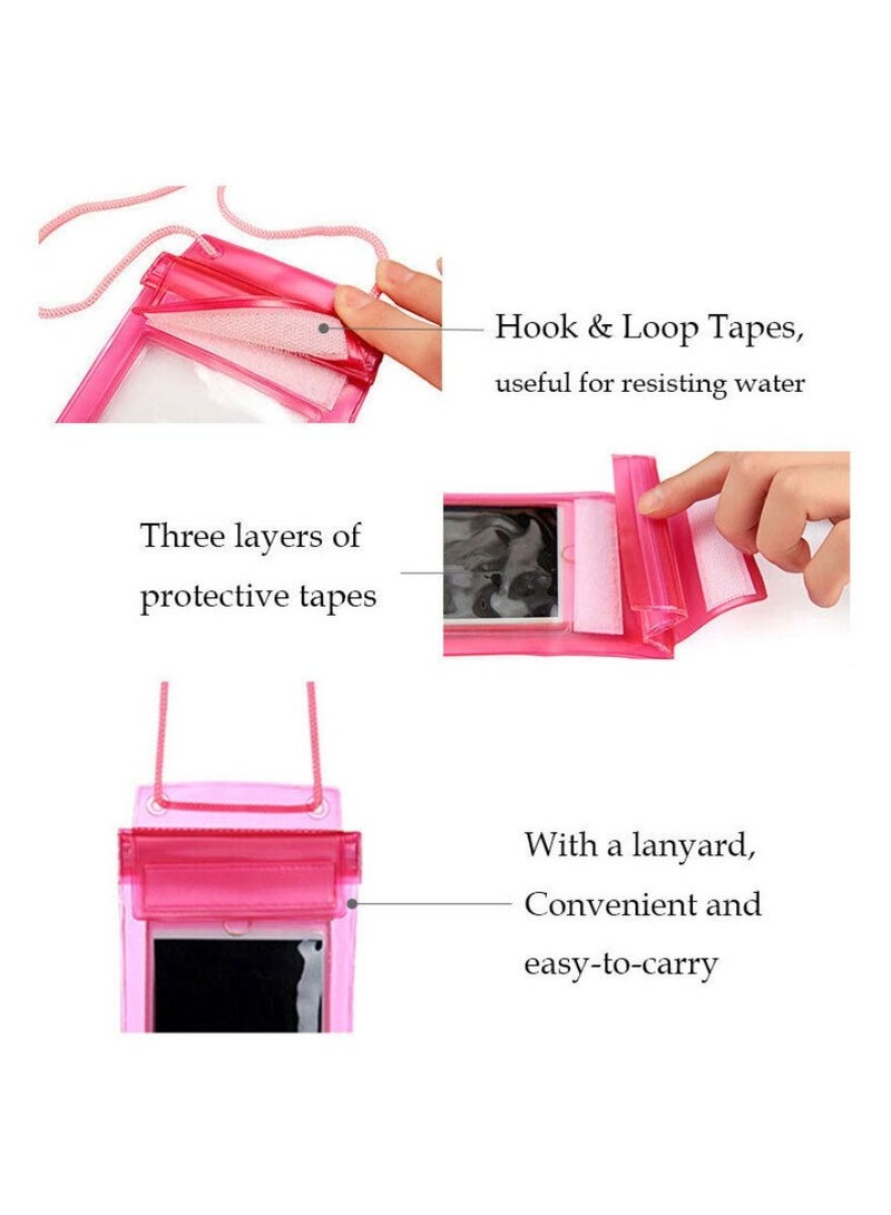 Digi Core حقيبة هاتف مقاومة للماء عالمية في الهواء الطلق، حافظة هاتف مقاومة للماء لهواتف iPhone وSamsung وهواتف Android IPX8 للهاتف المحمول حقيبة جافة على الشاطئ وأساسيات سفينة الرحلات البحرية مع حبل - Image 3