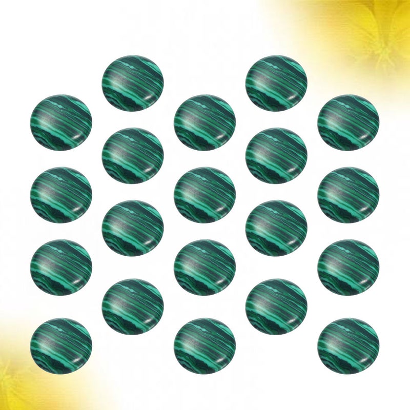 20pcs 4MM Time Sticker Stone Round Glass Patch Supplies for Jewelry Craft Making (Green) - Image 5