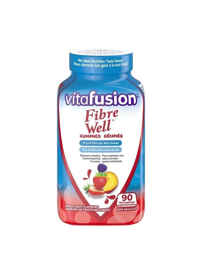 Vitafusion Fibre Well Fibre Supplement Gummies, 90 Gummies  - Image 1
