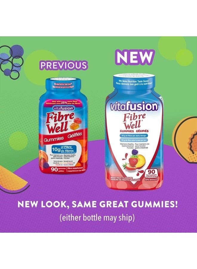 Vitafusion Fibre Well Fibre Supplement Gummies, 90 Gummies  - Image 3
