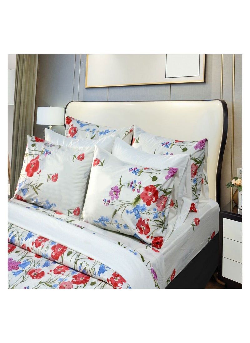 Family Bed Flat Bed sheet Set 100% Cotton 3 pieces size 180 x 250 cm Model 1014 from Family Bed  - Image 1