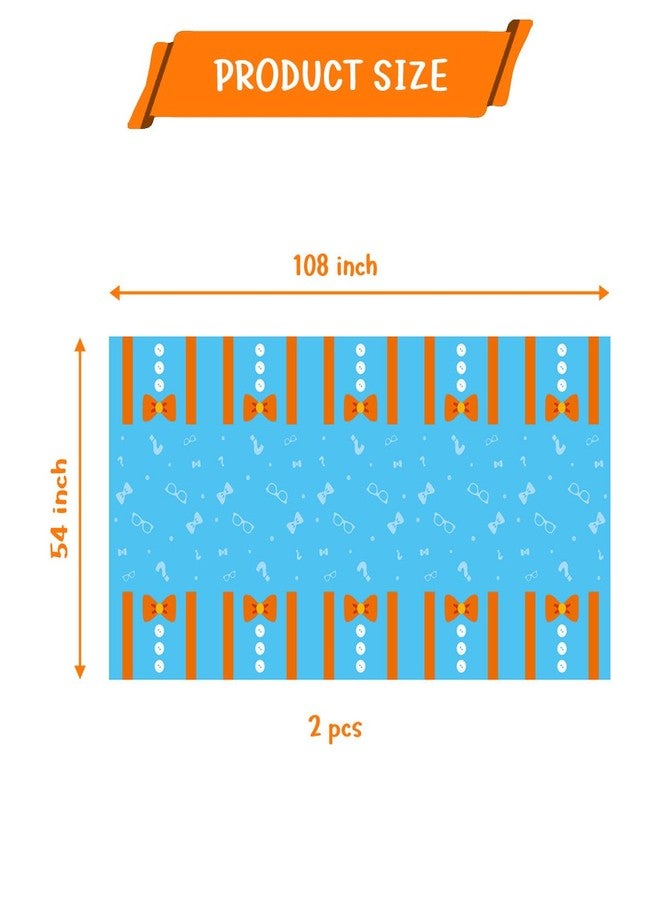 NF ORANGE English Teacher Party Supplies - Pack of 2 - Large Rectangular English Teacher Tablecloth 54in x 108in - English Teacher Party Decorations for Tabletop - Happy Birthday Tablecloth - Image 3