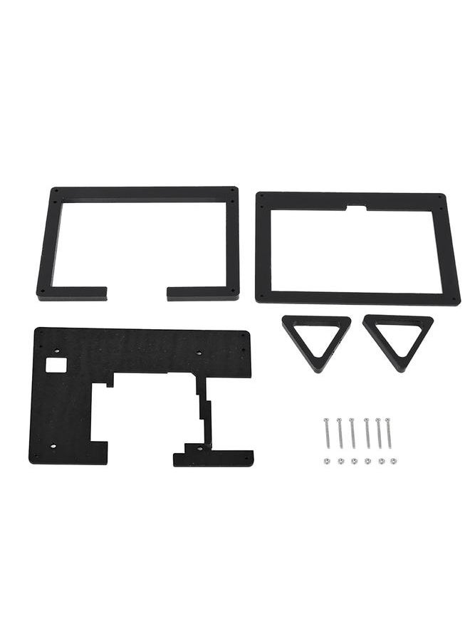 Thoraya 5 inch Acrylic Bracket Case Holder Cover LCD Display Screen For Raspberry Pi Black  - Image 1