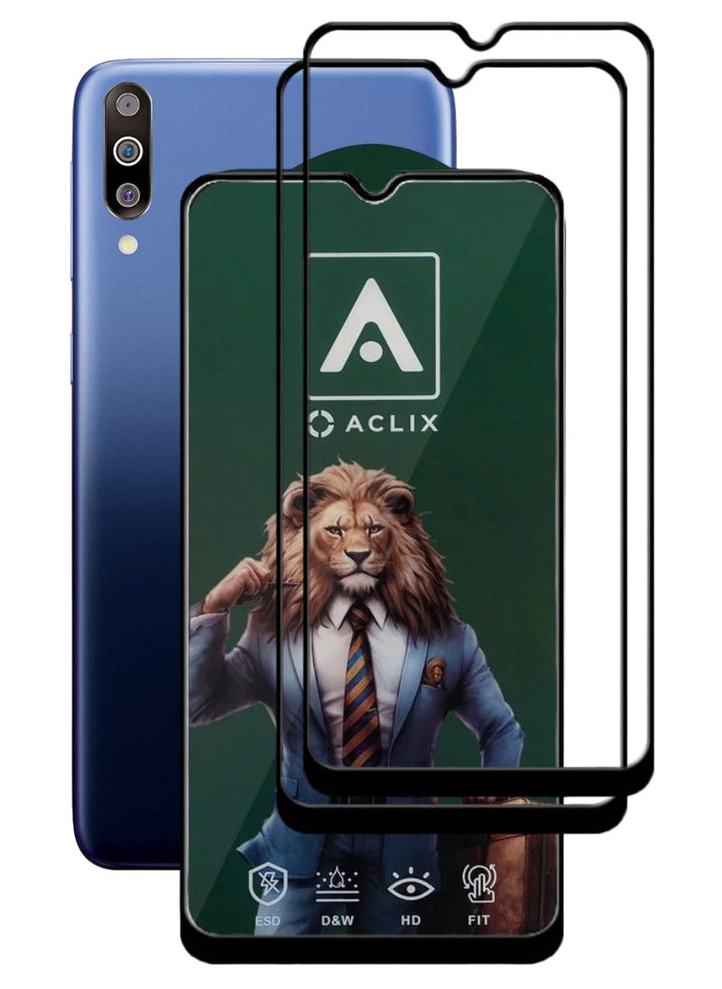 ACLIX 2 Pieces Antistatic ESD Dustproof Premium Quality High Definition Tempered Glass Screen Protector Designed For Samsung Galaxy M30 - Image 1