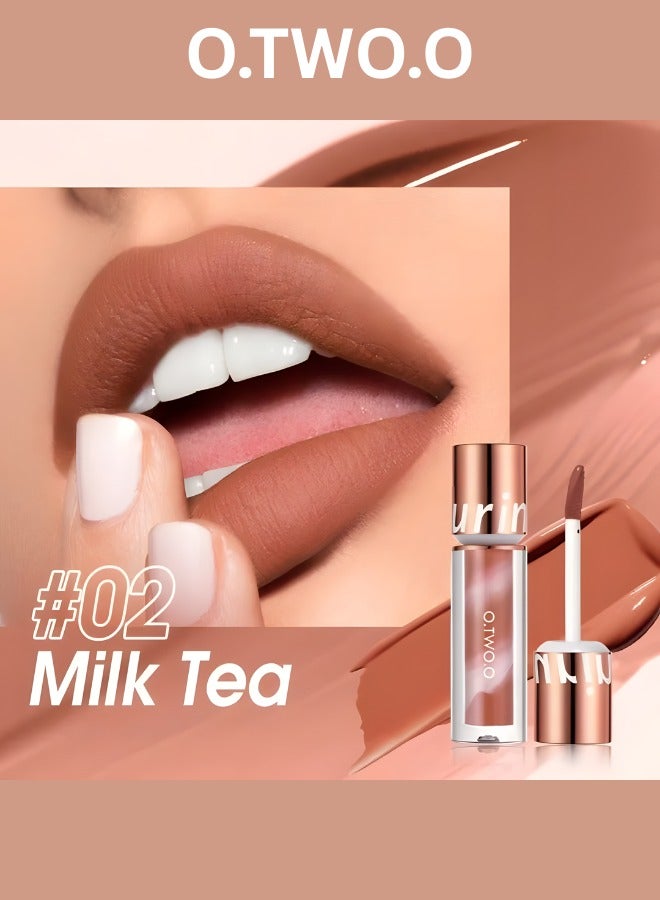 أو.تو.أو او تو او فيلفيت مات ليكويد لولي بوب ليبستيك طويل الامد مقاوم للماء غير قابل للنقل لون شفاه ناعم - Image 1