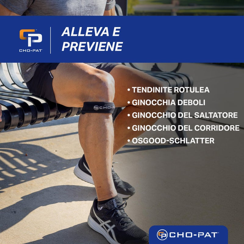 Cho-Pat Patella Knee Strap, Fully Adjustable Support for Runnerâ€™s Knee, Chondromalacia, and Knee Pain, OSFM - Image 2