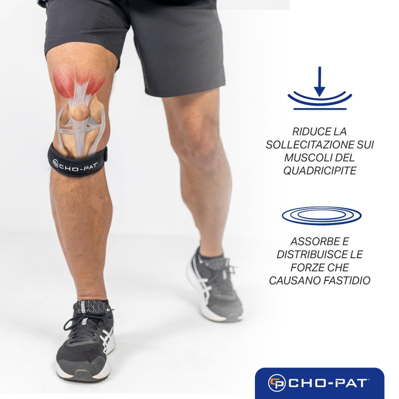 Cho-Pat Patella Knee Strap, Fully Adjustable Support for Runnerâ€™s Knee, Chondromalacia, and Knee Pain, OSFM - Image 3