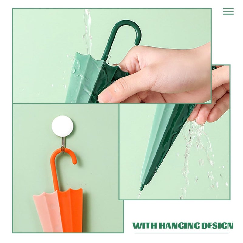 4 Pcs Shower Squeegee With Green And Orange Handle For Glass Mirror And Window Cleaning - Image 4