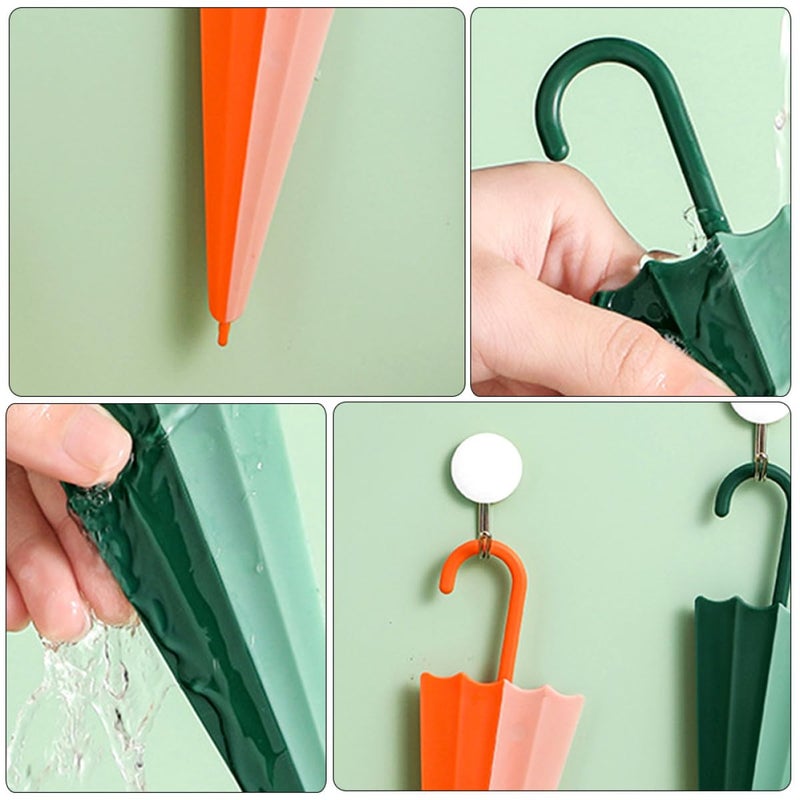 4 Pcs Shower Squeegee With Green And Orange Handle For Glass Mirror And Window Cleaning - Image 5
