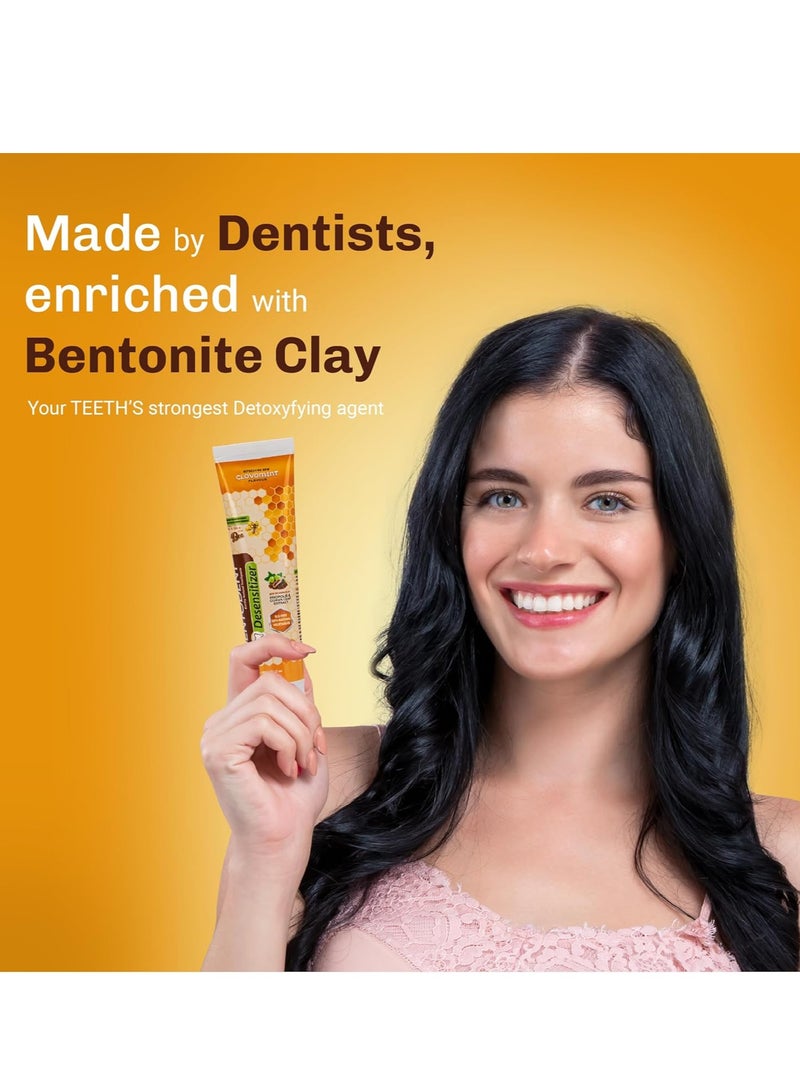 Bentodent Toothpaste - Desensitizer Natural Sensitivity Relief Toothpaste with Clove And Mint - 100 Gm - Image 3