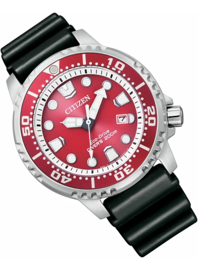 CITIZEN Citizen Men Analogue Japanese Quartz Watch With Rubber Strap BN0159-15X