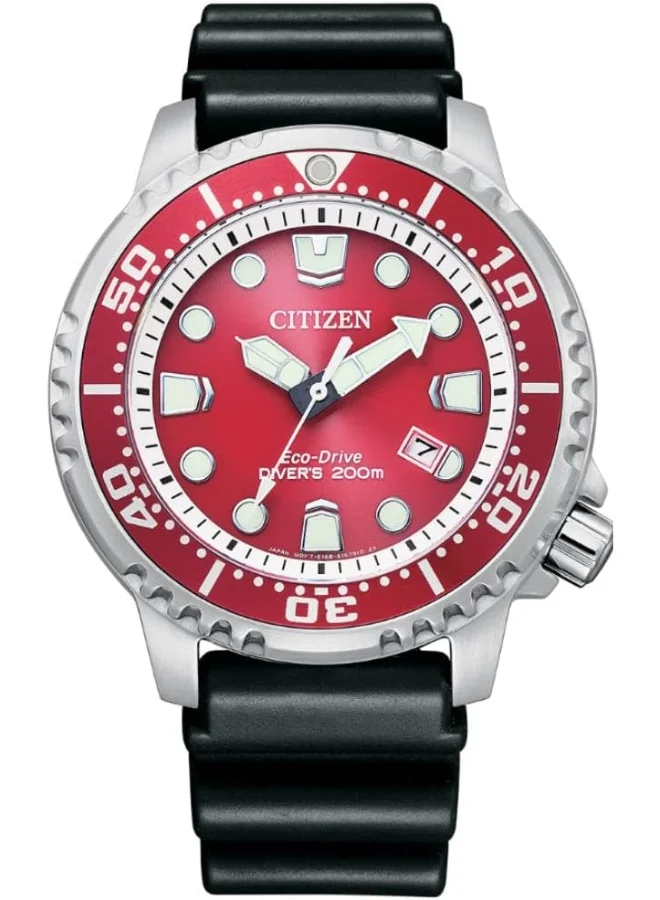 CITIZEN Citizen Men Analogue Japanese Quartz Watch With Rubber Strap BN0159-15X