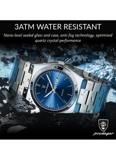 POEDAGAR Waterproof Luminous Men's Watch Quartz-40.5mm  - Image 5