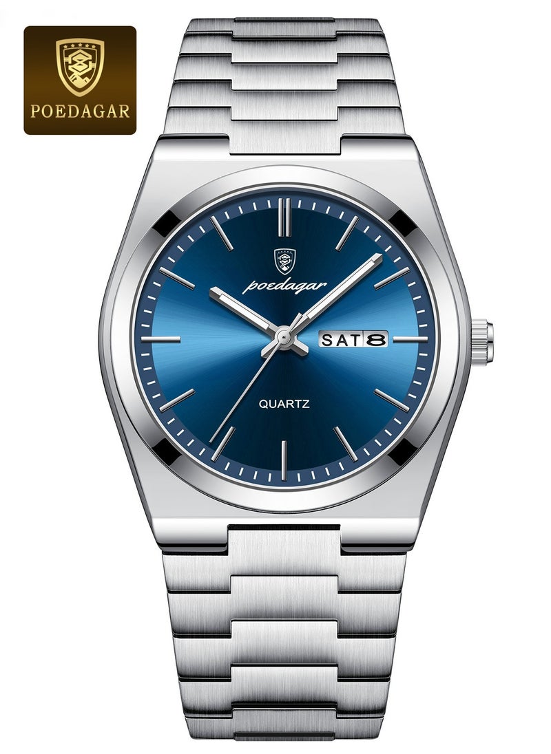 POEDAGAR Waterproof Luminous Men's Watch Quartz-40.5mm  - Image 1