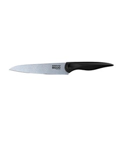 Samura Samura MOJO Knife Block Set of 8 | Black | Paring, Utility, Fillet, Bread, Chef's Knives, Honing Rod, Scissors, Wooden Knife Block | Polypropylene Handle | AUS-8 Stonewash Blade  - Image 2