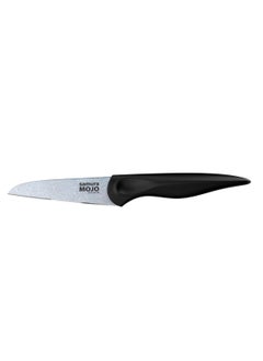Samura Samura MOJO Knife Block Set of 8 | Black | Paring, Utility, Fillet, Bread, Chef's Knives, Honing Rod, Scissors, Wooden Knife Block | Polypropylene Handle | AUS-8 Stonewash Blade  - Image 1