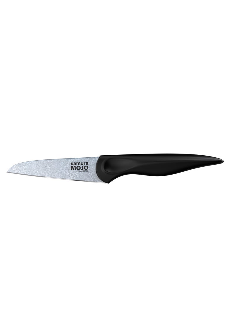 Samura - Samura MOJO Knife Block Set of 8 | Black | Paring, Utility, Fillet, Bread, Chef's Knives, Honing Rod, Scissors, Wooden Knife Block | Polypropylene Handle | AUS-8 Stonewash Blade - Image 1