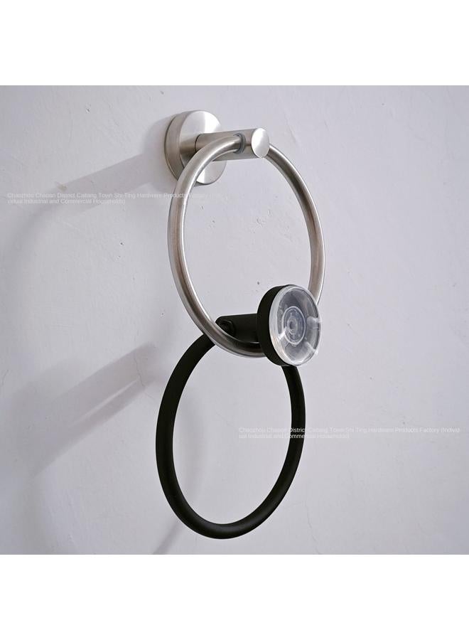 Bluejw New Stainless Steel Suction Cup Towel Ring Towel Rack Hotel Bathroom Storage Ring Nail-free Towel Ring In Stock - Image 3