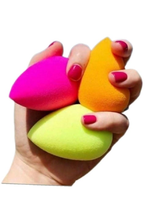 Professional Sponge Set: Soft, latex-free sponges to blend foundation, concealer, and powder professionally, comes with a storage case in assorted colors to suit all tastes
