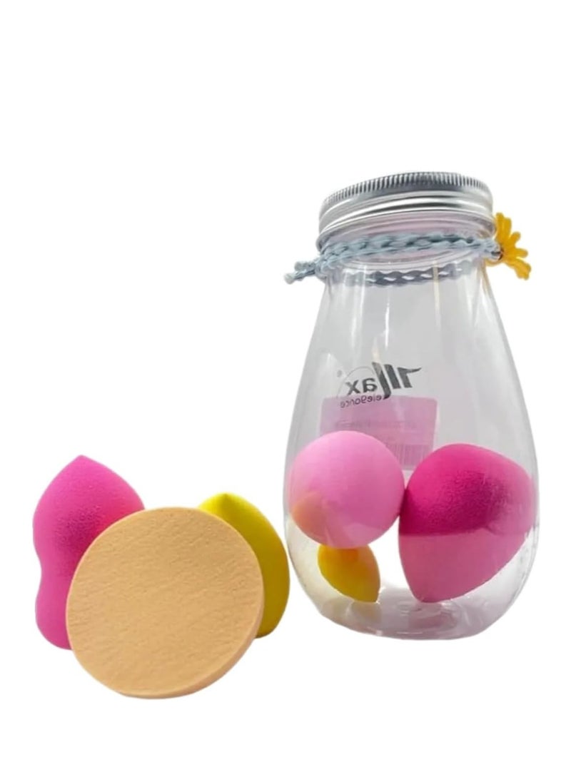 Generic - Professional Sponge Set: Soft, latex-free sponges to blend foundation, concealer, and powder professionally, comes with a storage case in assorted colors to suit all tastes - Image 1